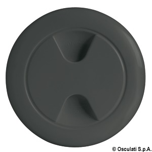 Inspection hatch black polypropylene 127 mm